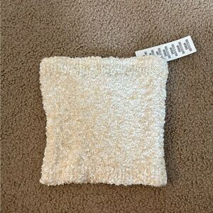 Urban Outfitters Cream Bouclé Crop Tube Top